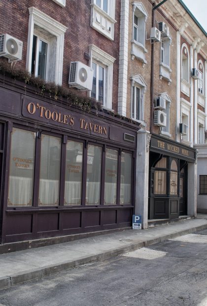 Mayfair London film set